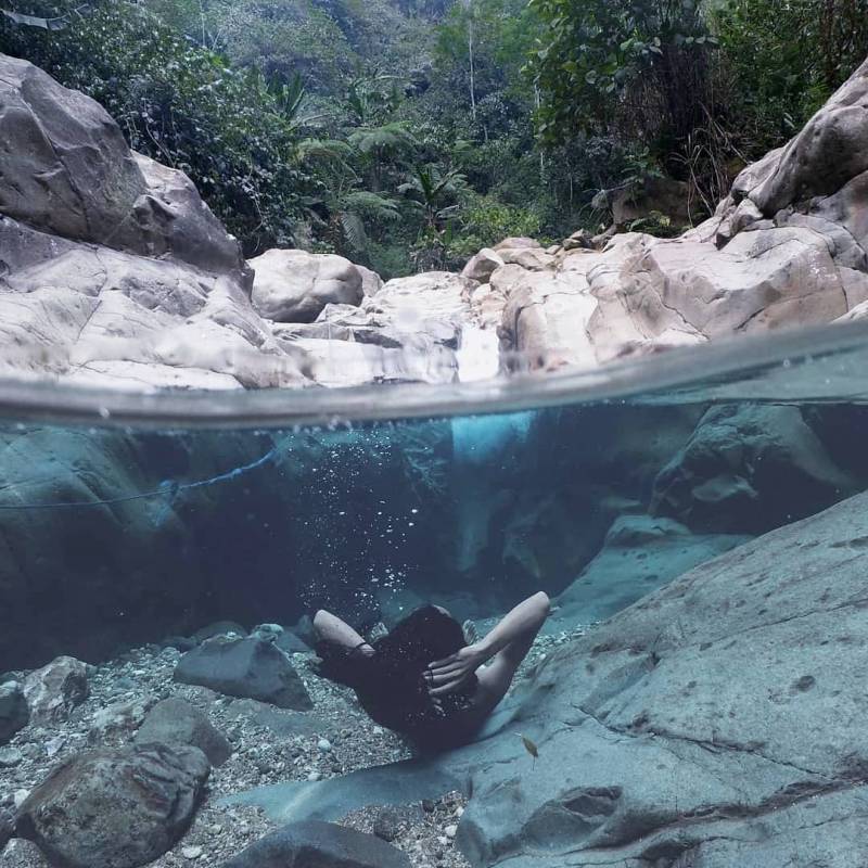 Berenang di Curug cibaliung by muhammad ekhbal