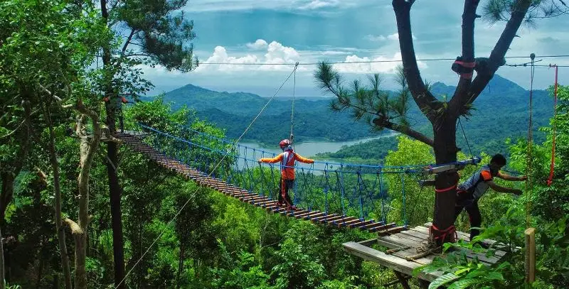 Desa Wisata Kalibiru tempat wisata di jogja via Gmap