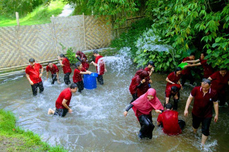 Outbound di Kampung Ladang Medan foto via Gmap