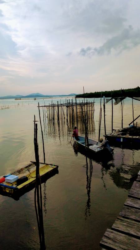 Perahu Kecil di Pulau Abang Batam