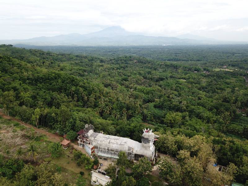 Panorama Gereja Ayam Magelang Dari Atas