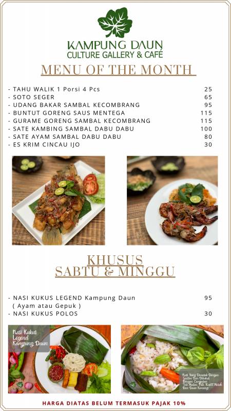 Kampung Daun Menu Of The Month page 0001