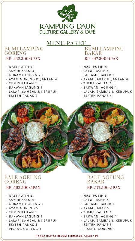 Kampung Daun Menu Of The Month page 0008