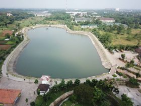 Pemandangan Tandon Ciater dari atas