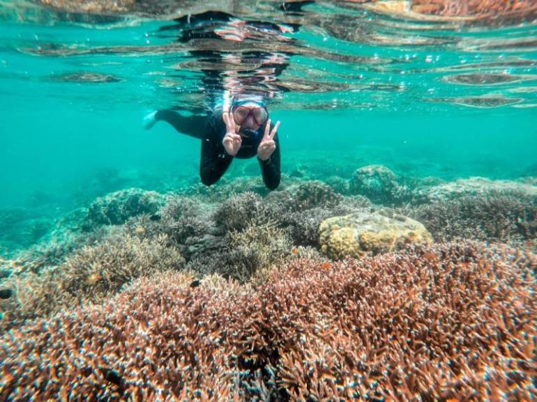 Snorkling di Pulau Gili Labak