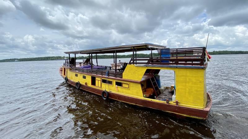 Perahu Kayu di Tanjung Puting